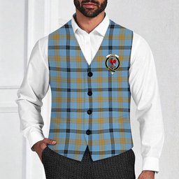 ScotsTee Shop Scottish Laing Ancient Crest Tartan Waistcoat Sleeveless Suit Vest