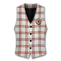 ScotsTee Shop Scottish Young Christina Ancient Crest Tartan Waistcoat Sleeveless Suit Vest