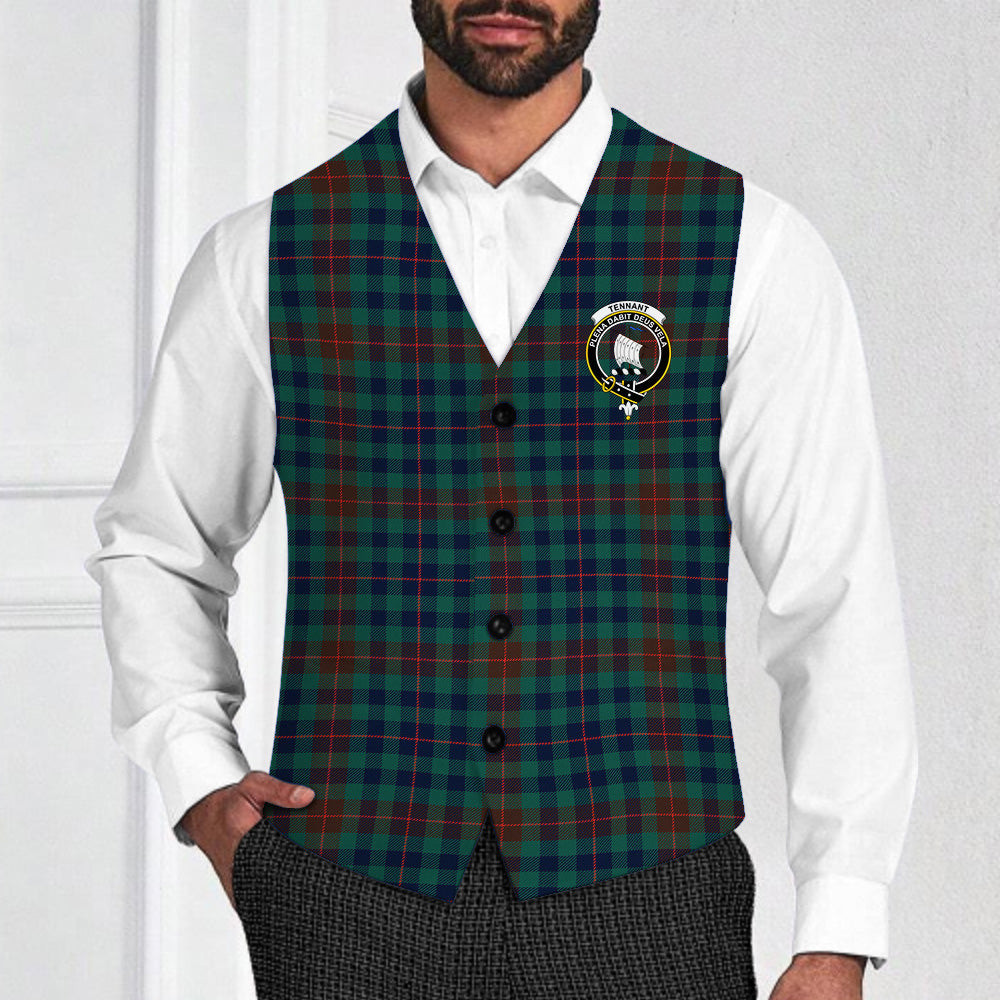 ScotsTee Shop Scottish Tennant Yules Modern Crest Tartan Waistcoat Sleeveless Suit Vest