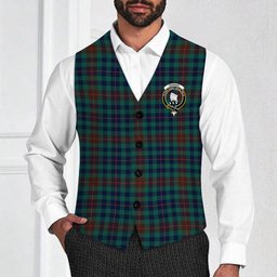 ScotsTee Shop Scottish Tennant Yules Modern Crest Tartan Waistcoat Sleeveless Suit Vest