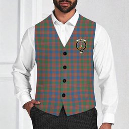 ScotsTee Shop Scottish McIntyre Ancient Crest Tartan Waistcoat Sleeveless Suit Vest