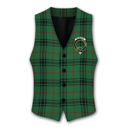 ScotsTee Shop Scottish McArthur-Fox Ancient Crest Tartan Waistcoat Sleeveless Suit Vest
