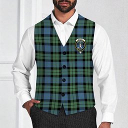 ScotsTee Shop Scottish McCoy Ancient Crest Tartan Waistcoat Sleeveless Suit Vest