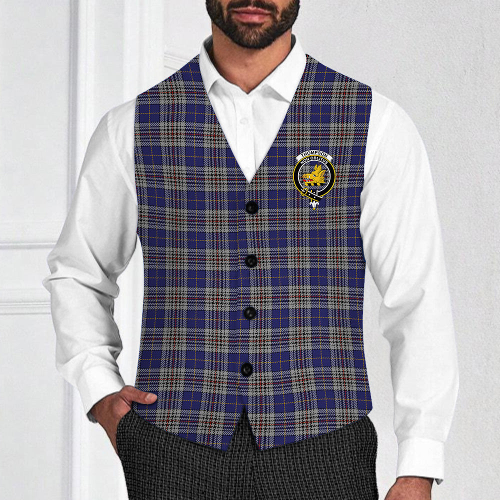 ScotsTee Shop Scottish Thompson Variant Crest Tartan Waistcoat Sleeveless Suit Vest