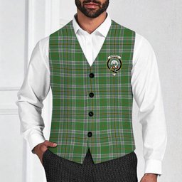 ScotsTee Shop Scottish Kennedy Ancient Clan Crest Tartan Waistcoat Sleeveless Suit Vest