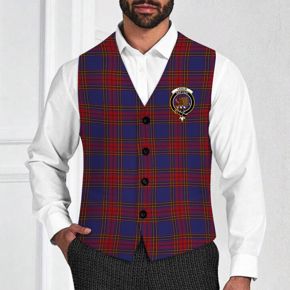 ScotsTee Shop Scottish Leslie J Cant Crest Tartan Waistcoat Sleeveless Suit Vest