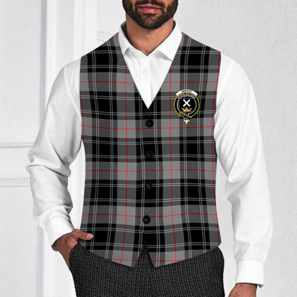 ScotsTee Shop Scottish Moffat Modern SC Crest Tartan Waistcoat Sleeveless Suit Vest