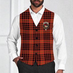 ScotsTee Shop Scottish McDonald of Ardnamurchan Ancient Crest Tartan Waistcoat Sleeveless Suit Vest