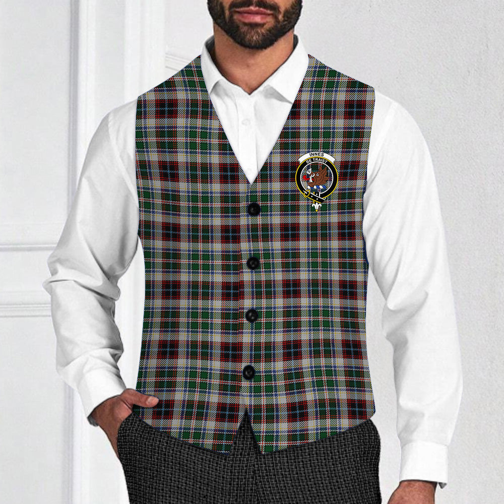 ScotsTee Shop Scottish Innes Dress Crest Tartan Waistcoat Sleeveless Suit Vest