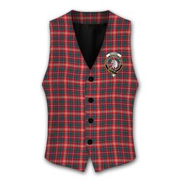 ScotsTee Shop Scottish Ritchie Modern Clan Crest Tartan Waistcoat Sleeveless Suit Vest