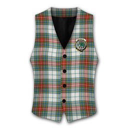 ScotsTee Shop Scottish MacBeth Dress Ancient Crest Tartan Waistcoat Sleeveless Suit Vest