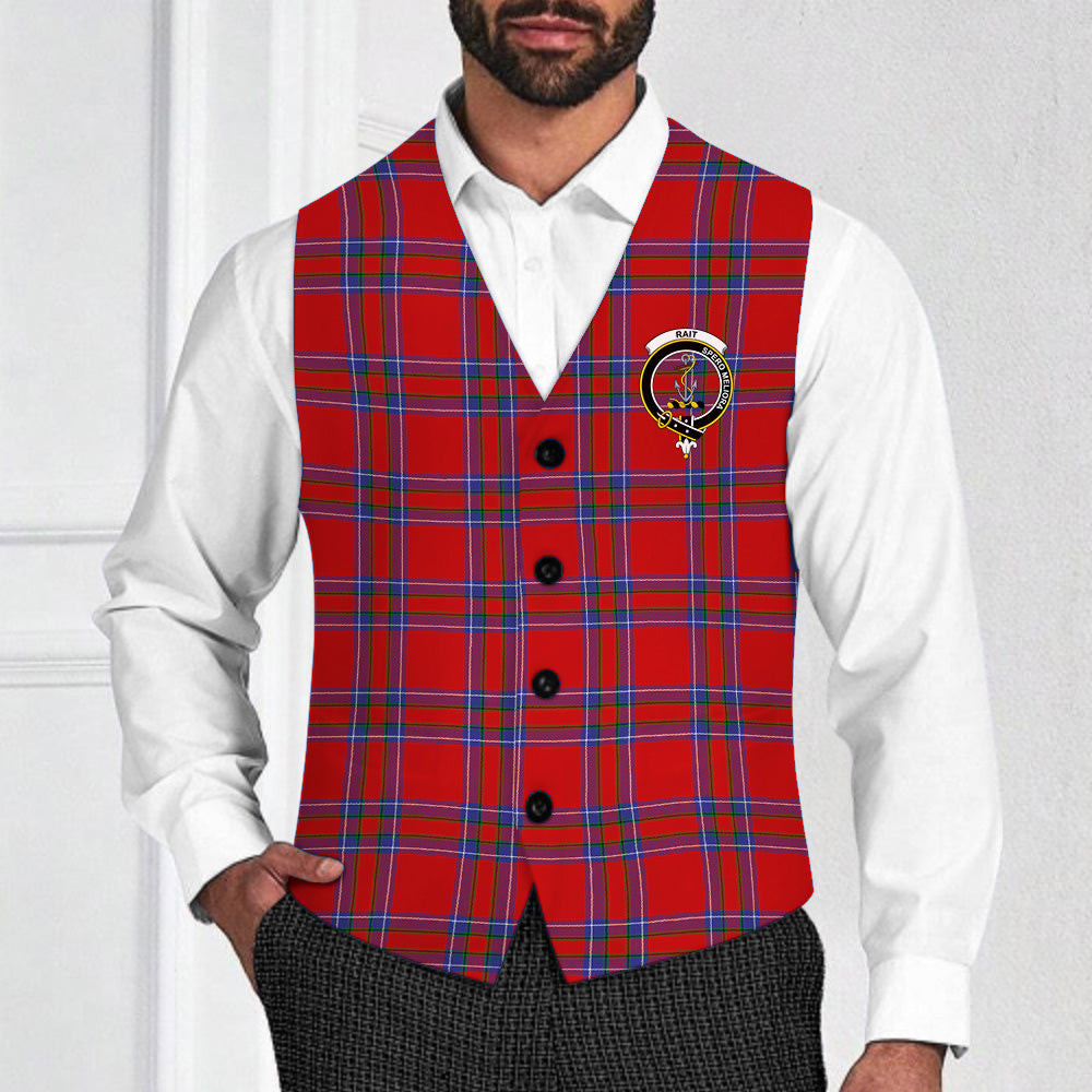 ScotsTee Shop Scottish Rait Crest Tartan Waistcoat Sleeveless Suit Vest