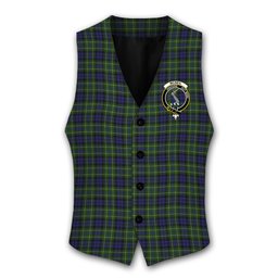 ScotsTee Shop Scottish McNeil of Colonsay Crest Tartan Waistcoat Sleeveless Suit Vest
