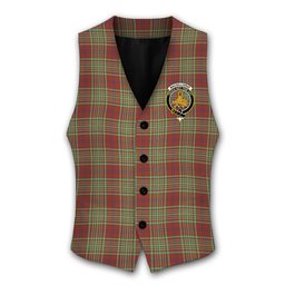 ScotsTee Shop Scottish MacGillivray Hunting Ancient Crest Tartan Waistcoat Sleeveless Suit Vest