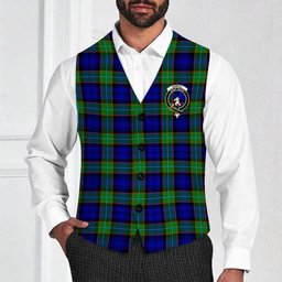 ScotsTee Shop Scottish Sempill Modern Crest Tartan Waistcoat Sleeveless Suit Vest