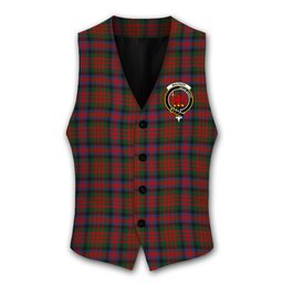 ScotsTee Shop Scottish MacDuff 3 Crest Tartan Waistcoat Sleeveless Suit Vest