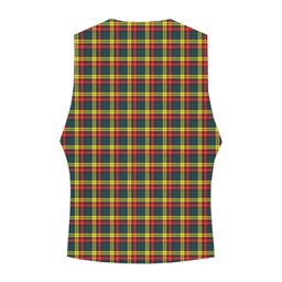 ScotsTee Shop Scottish McIndoe Crest Tartan Waistcoat Sleeveless Suit Vest