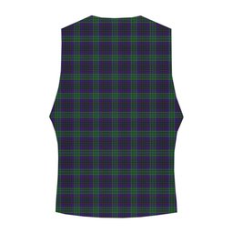 ScotsTee Shop Scottish Lumsden Green Crest Tartan Waistcoat Sleeveless Suit Vest