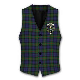 ScotsTee Shop Scottish Murray 1816 2 Crest Tartan Waistcoat Sleeveless Suit Vest