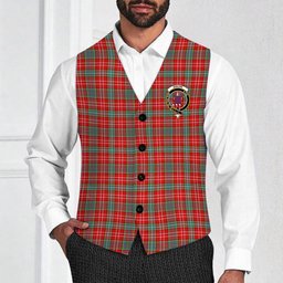 ScotsTee Shop Scottish Ogilvie (Ogilvy) Modern Crest Tartan Waistcoat Sleeveless Suit Vest