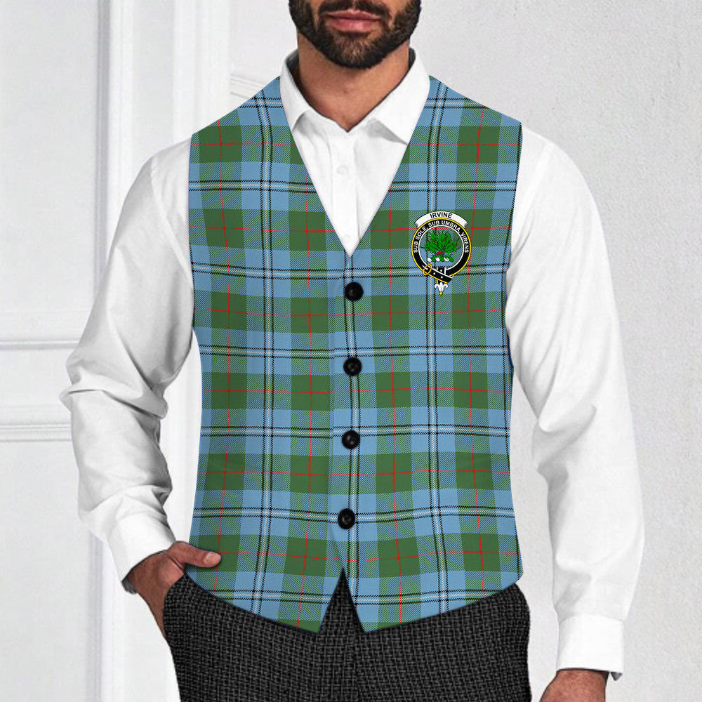 ScotsTee Shop Scottish Irvine of Glentulchan Modern Crest Tartan Waistcoat Sleeveless Suit Vest
