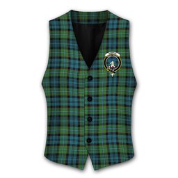 ScotsTee Shop Scottish Semple Ancient Crest Tartan Waistcoat Sleeveless Suit Vest