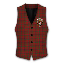 ScotsTee Shop Scottish MacColl Crest Tartan Waistcoat Sleeveless Suit Vest