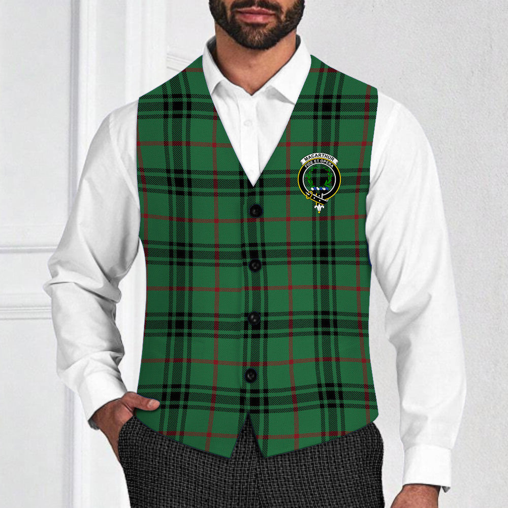 ScotsTee Shop Scottish MacArthur-Fox Ancient Crest Tartan Waistcoat Sleeveless Suit Vest