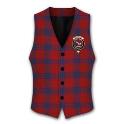 ScotsTee Shop Scottish MacDougall 1842 Crest Tartan Waistcoat Sleeveless Suit Vest