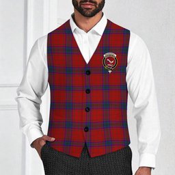 ScotsTee Shop Scottish MacDougall 1842 Crest Tartan Waistcoat Sleeveless Suit Vest