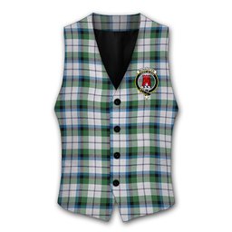 ScotsTee Shop Scottish McNachten Dress Ancient Crest Tartan Waistcoat Sleeveless Suit Vest
