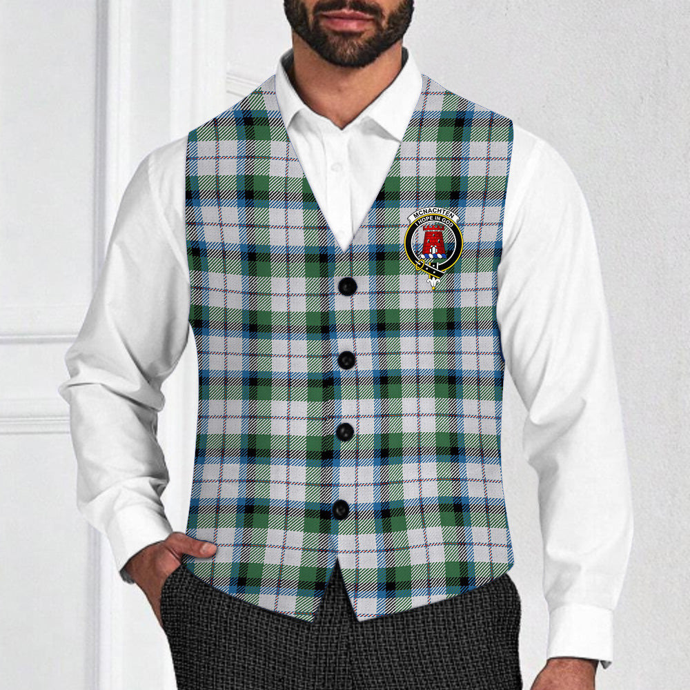 ScotsTee Shop Scottish McNachten Dress Ancient Crest Tartan Waistcoat Sleeveless Suit Vest