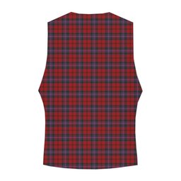 ScotsTee Shop Scottish Kelly of Sleat Red Crest Tartan Waistcoat Sleeveless Suit Vest