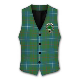 ScotsTee Shop Scottish Irvine of Bonshaw Tower Ancient Crest Tartan Waistcoat Sleeveless Suit Vest
