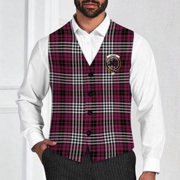 ScotsTee Shop Scottish Little of Morton Rigg Modern Crest Tartan Waistcoat Sleeveless Suit Vest