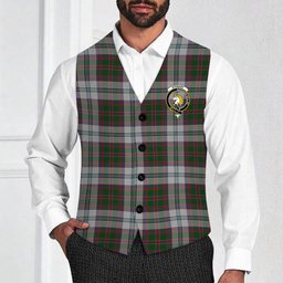 ScotsTee Shop Scottish Stewart of Appin Dress Crest Tartan Waistcoat Sleeveless Suit Vest