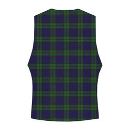 ScotsTee Shop Scottish MacKinlay 2_4 black stripes Crest Tartan Waistcoat Sleeveless Suit Vest