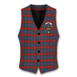 ScotsTee Shop Scottish Mar Crest Tartan Waistcoat Sleeveless Suit Vest