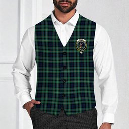 ScotsTee Shop Scottish Rollo Modern Crest Tartan Waistcoat Sleeveless Suit Vest