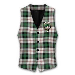 ScotsTee Shop Scottish Ross Arisaid Ancient Crest Tartan Waistcoat Sleeveless Suit Vest
