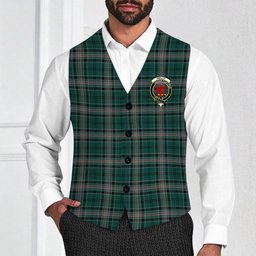ScotsTee Shop Scottish Kelly of Sleat Hunting Crest Tartan Waistcoat Sleeveless Suit Vest
