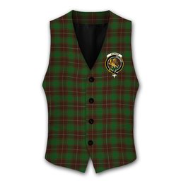 ScotsTee Shop Scottish McPhee Hunting Crest Tartan Waistcoat Sleeveless Suit Vest