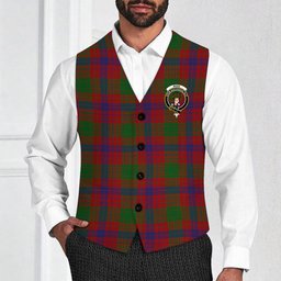 ScotsTee Shop Scottish Ross 6 Crest Tartan Waistcoat Sleeveless Suit Vest