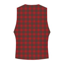 ScotsTee Shop Scottish Stewart of Rothesay 2 Crest Tartan Waistcoat Sleeveless Suit Vest