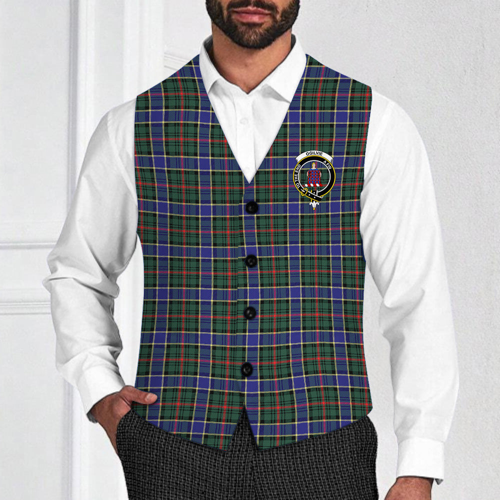 ScotsTee Shop Scottish Ogilvie (Ogilvy) Hunting Modern Crest Tartan Waistcoat Sleeveless Suit Vest