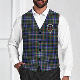 ScotsTee Shop Scottish Ogilvie (Ogilvy) Hunting Modern Crest Tartan Waistcoat Sleeveless Suit Vest