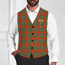 ScotsTee Shop Scottish MacGregor Ancient Crest Tartan Waistcoat Sleeveless Suit Vest