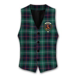 ScotsTee Shop Scottish Sutherland Old Modern Crest Tartan Waistcoat Sleeveless Suit Vest
