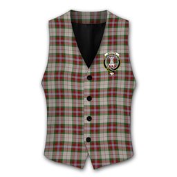 ScotsTee Shop Scottish MacLean Dress Crest Tartan Waistcoat Sleeveless Suit Vest
