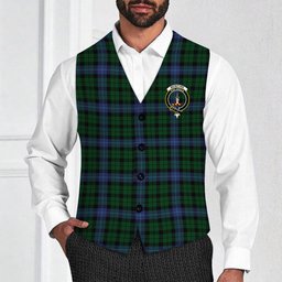 ScotsTee Shop Scottish McIntyre Crest Tartan Waistcoat Sleeveless Suit Vest